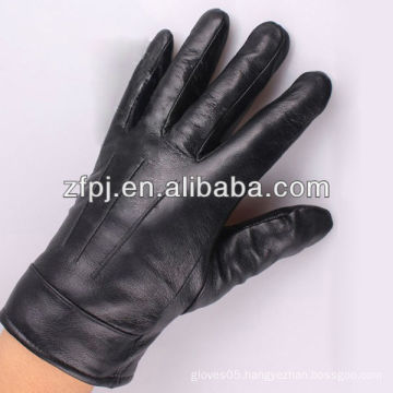 Men yellow high grade leather gloves fashion